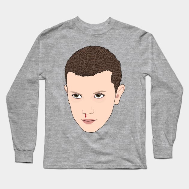 Stranger Things Eleven Long Sleeve T-Shirt by Jakmalone